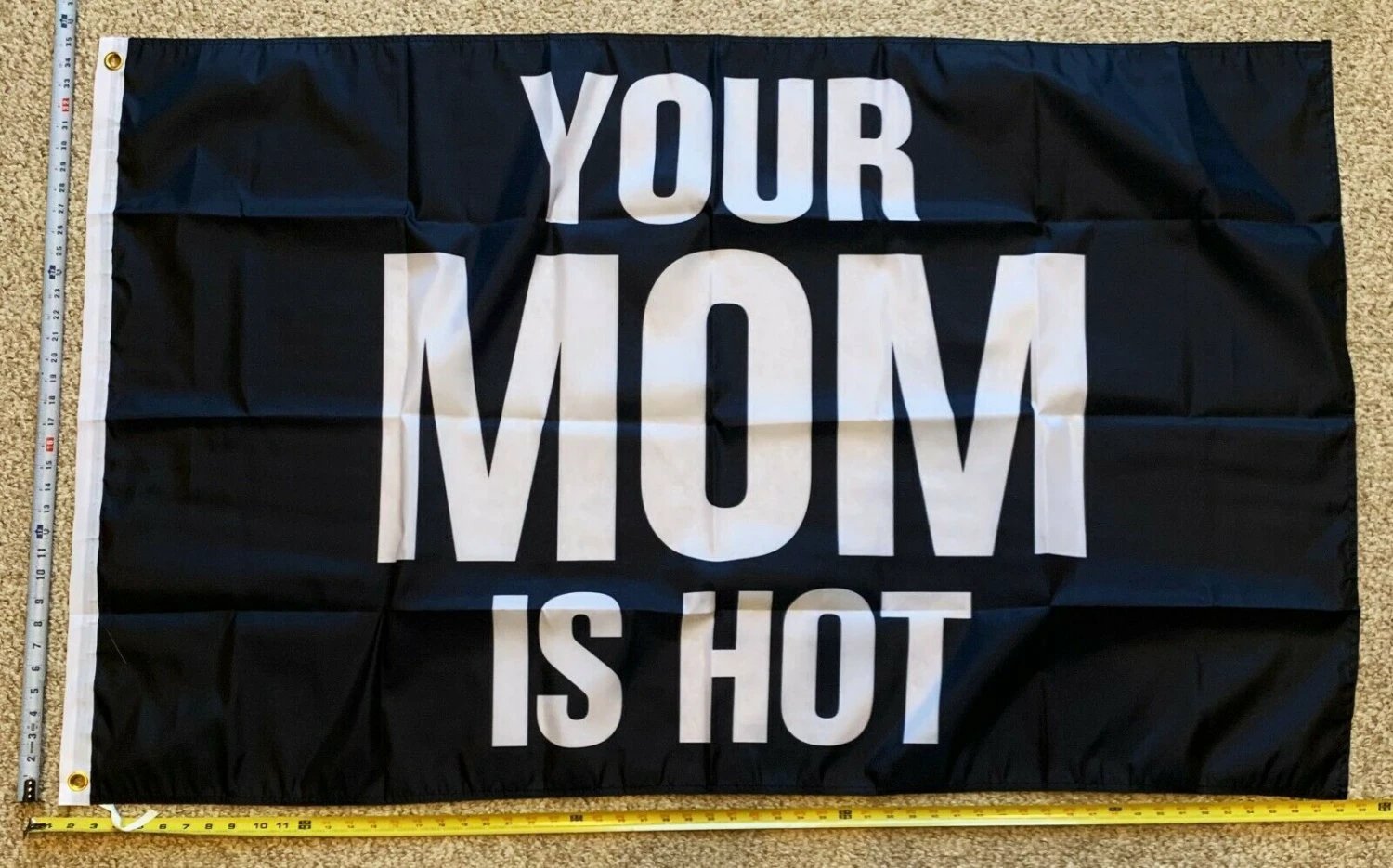 MILF Flag Your Mom Is Hot B Hot Moms Beer Busch Sign Poster 3x5' by flagsjustdoit