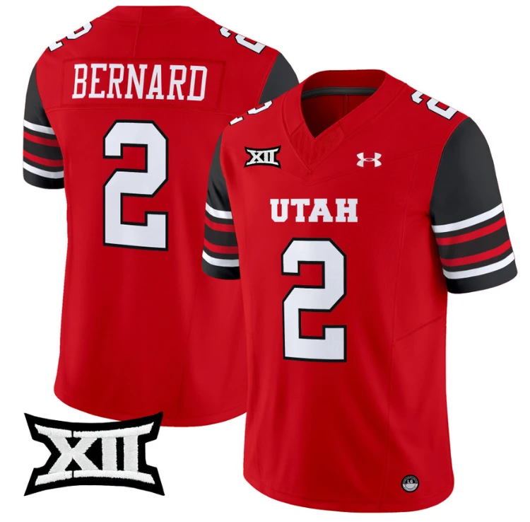 Micah Bernard Jersey #2 Utah Utes Vapor Limited College Football Stitched Red by My Store