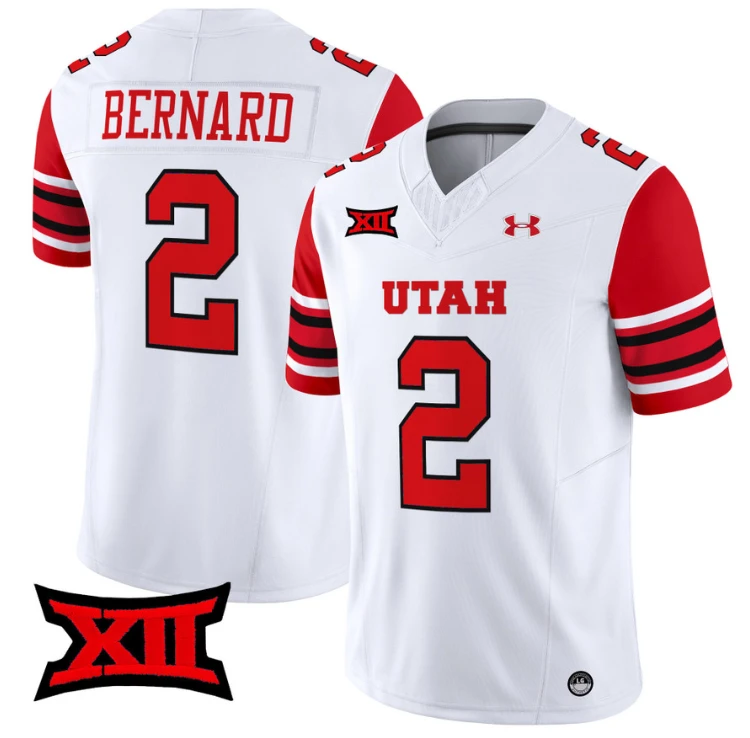 Micah Bernard Jersey #2 Utah Utes Vapor Limited College Football Stitched White by My Store