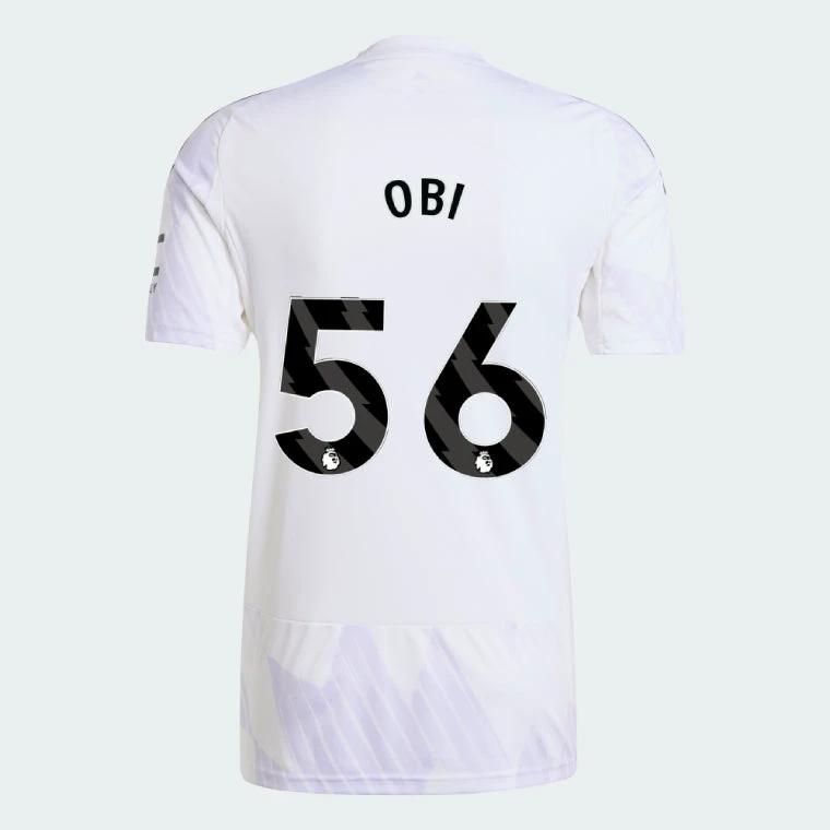 Manchester United 2025-26 Away OBI 56 Match Jersey – White by Soccer Jersey