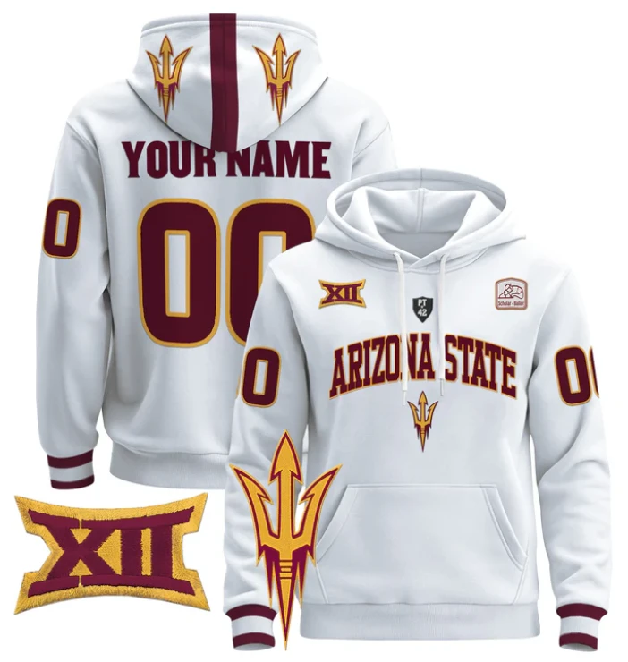 Custom Arizona State Sun Devils Hoodie Pullover 2024 V2 by Hoodie Pullover