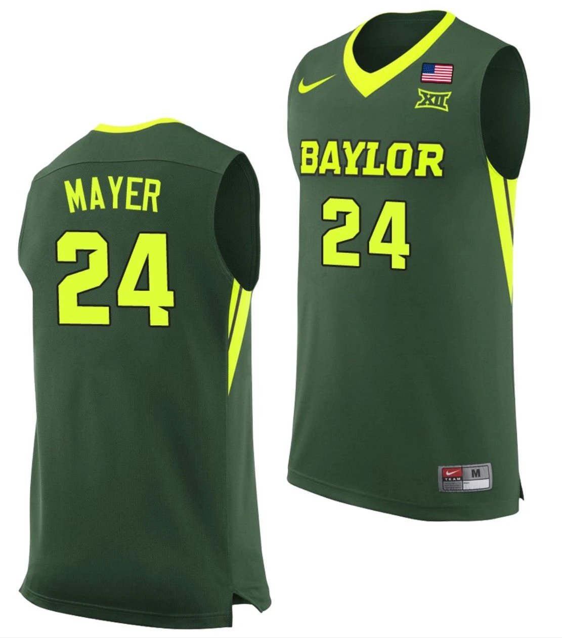 Matthew Mayer Jersey Baylor Bears College Basketball #24 by My store basketball