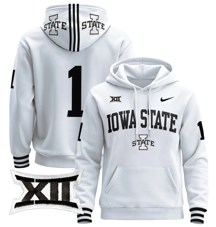 Men's The Team Hoodie #1 Iowa State Cyclones 2024 Pullover V2 by Hoodie Pullover