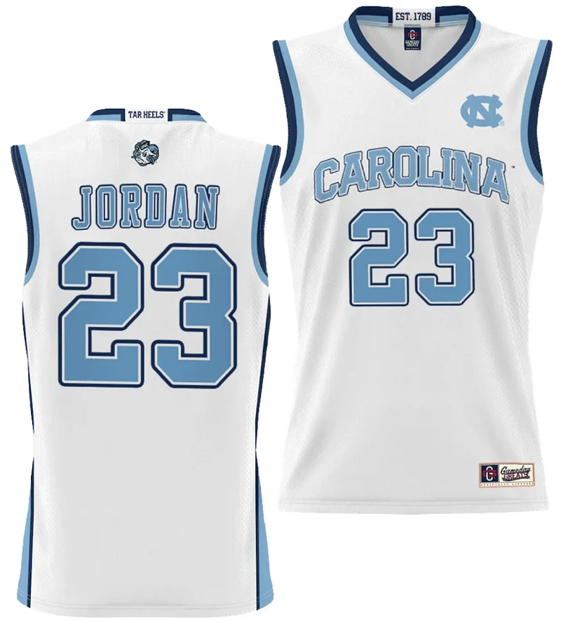 Michael Jordan Jersey #23 UNC Tar Heels Jersey NIL College Basketball Lightweight White by My store basketball