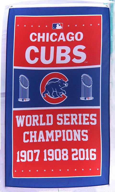 Chicago Cubs Flag-3x5FT Banner-100% polyester C Flag by flagsshop