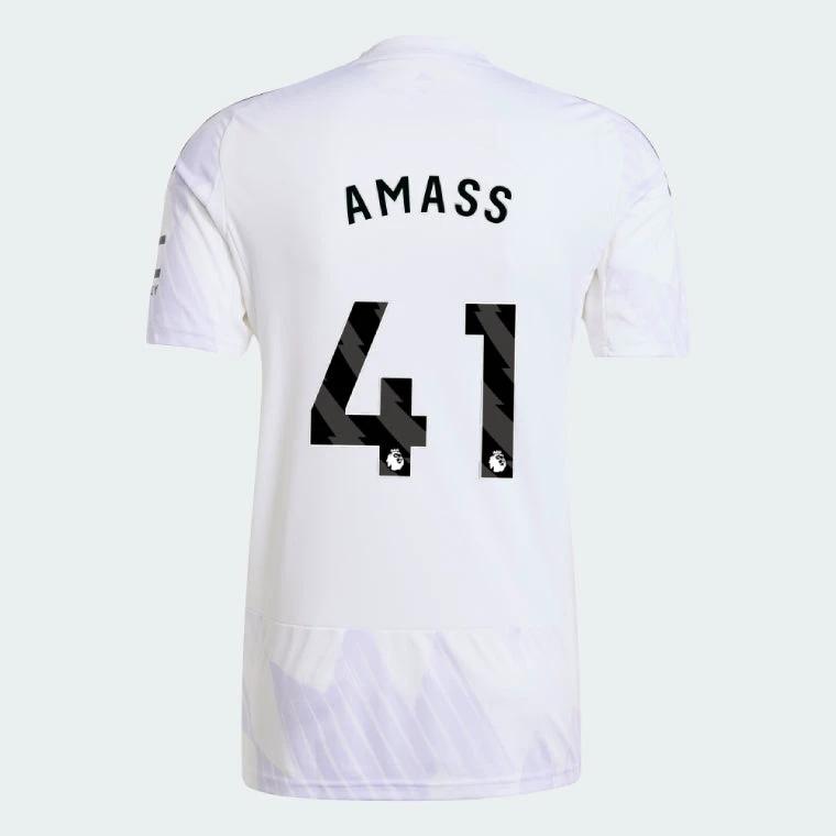 Manchester United 2025-26 Away AMASS 41 Match Jersey – White by Soccer Jersey