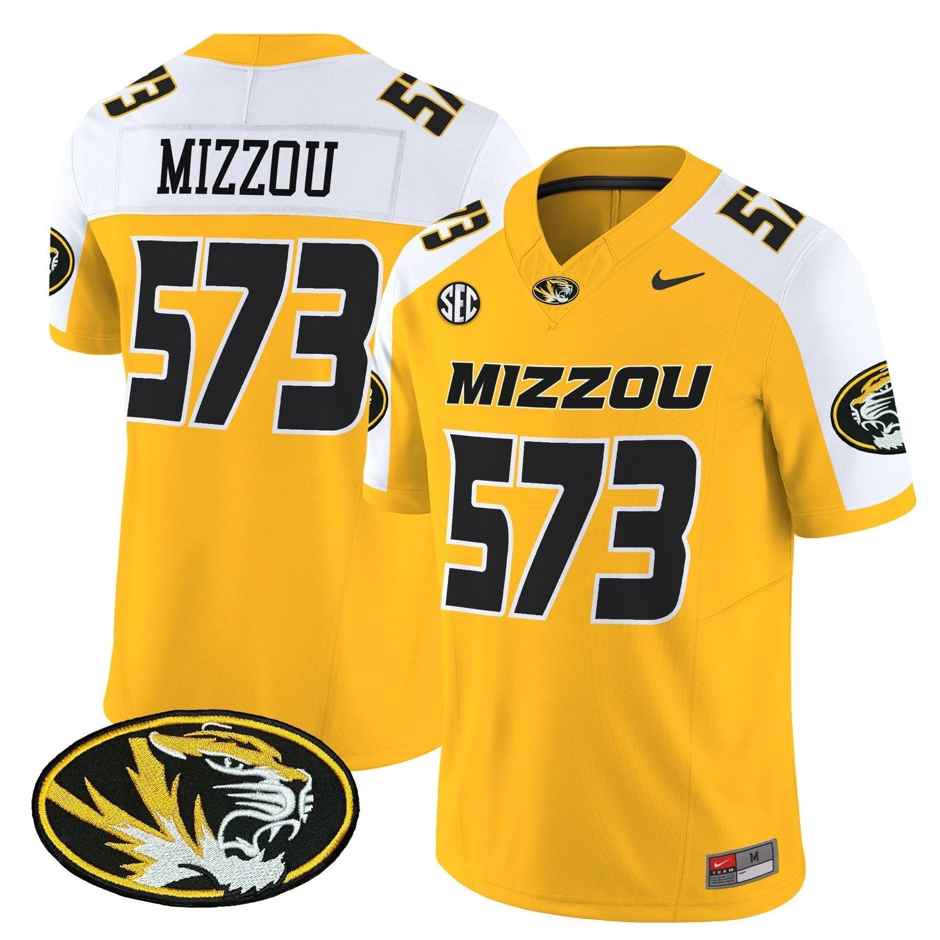 Mizzou Jersey #573 Missouri Tigers 2025 Vapor Limited Stitched Bold Alter by My Store