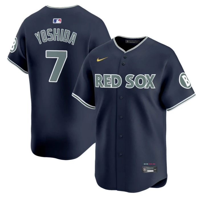 Masataka Yoshida Jersey #7 Boston Red Sox 2025 City Connect Vapor Premier Limited Stitched Navy by My Store
