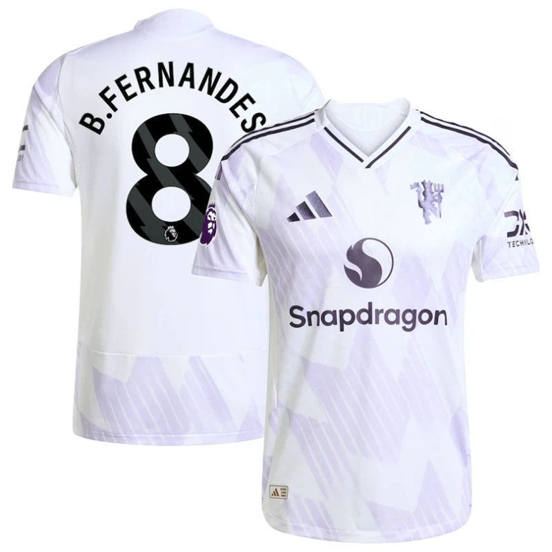 Manchester United 2025-26 Away ANTONY 21 Match Jersey – White by Soccer Jersey