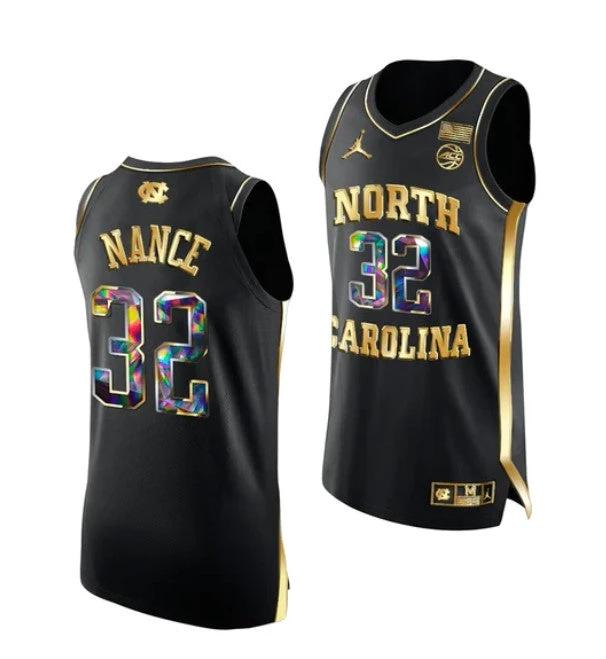 Men's #32 Pete Nance Jersey North Carolina Tar Heels College Basketball Jerseys Black by My store basketball