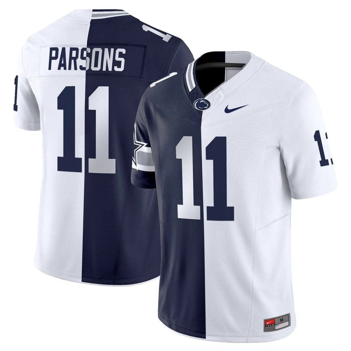 Micah Parsons Jersey #11 Penn State Nittany Lions Split Vapor Limited Stitched by My Store NCAA Football Jerseys