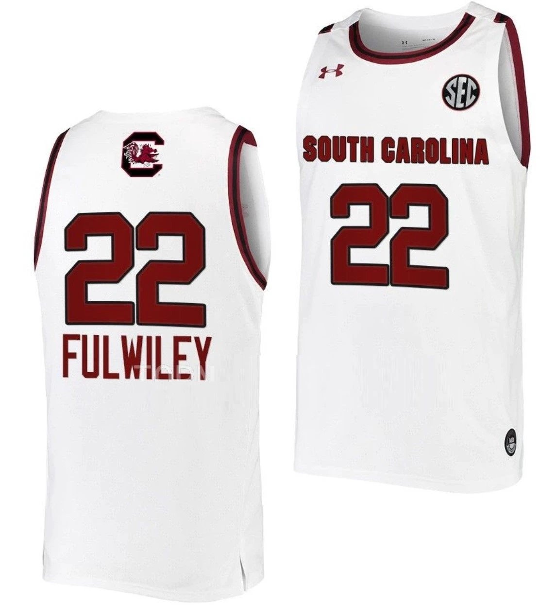 Milaysia Fulwiley Jersey South Carolina Gamecocks College Basketball White #22 by My store basketball