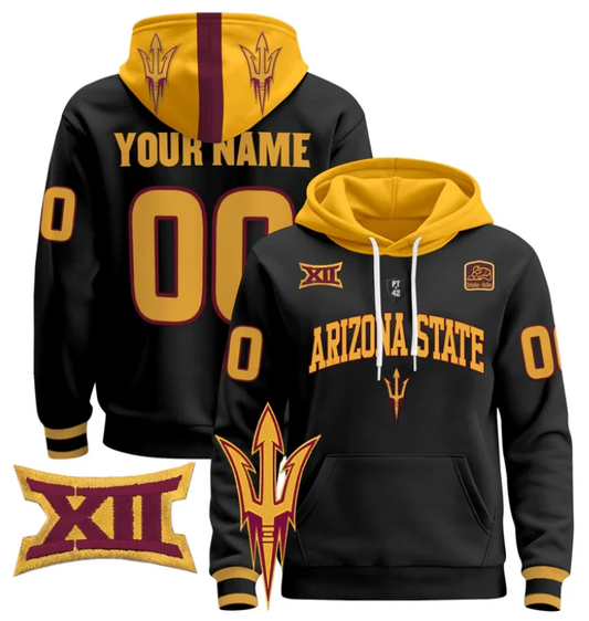 Custom Arizona State Sun Devils Hoodie Pullover 2024 V2 by Hoodie Pullover