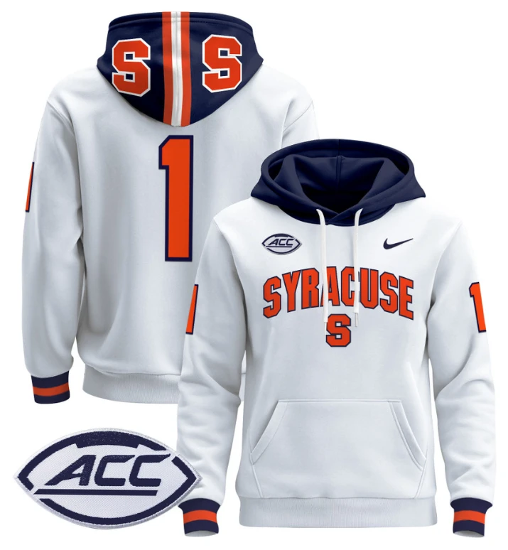 Men's The Team Hoodie #1 Syracuse Orange 2024 Pullover V2 by Hoodie Pullover