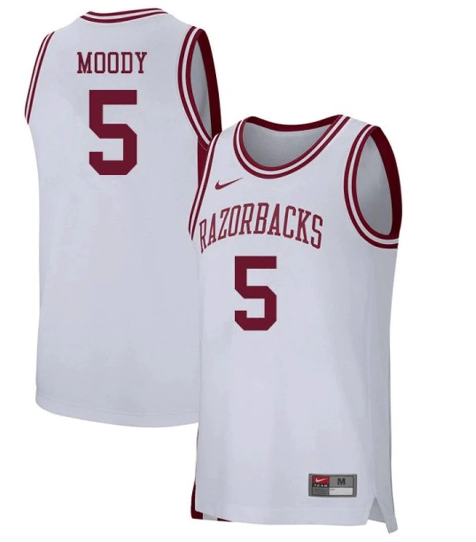 Moses Moody Jersey Arkansas Razorbacks College Basketball 100 Season #5 by My store basketball