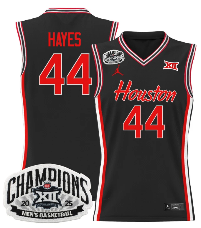 Men Elvin Hayes Jersey #44 Houston Cougar 2025 Big 12 Champions Stitched Black by My store basketball