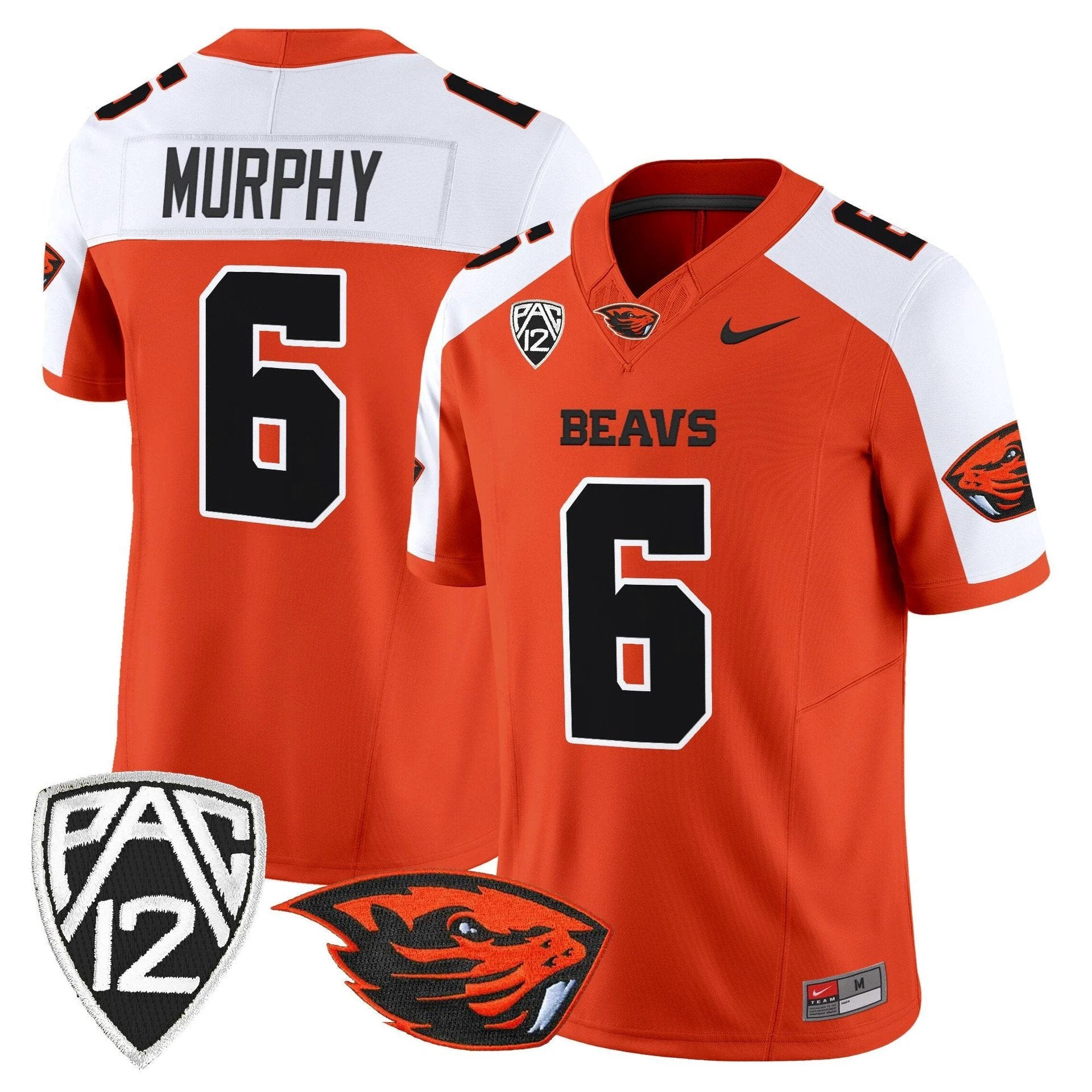 Maalik Murphy Jersey #6 Oregon State Beavers 2025 Limited Stitched Orange Alter by My Store NCAA Football Jerseys