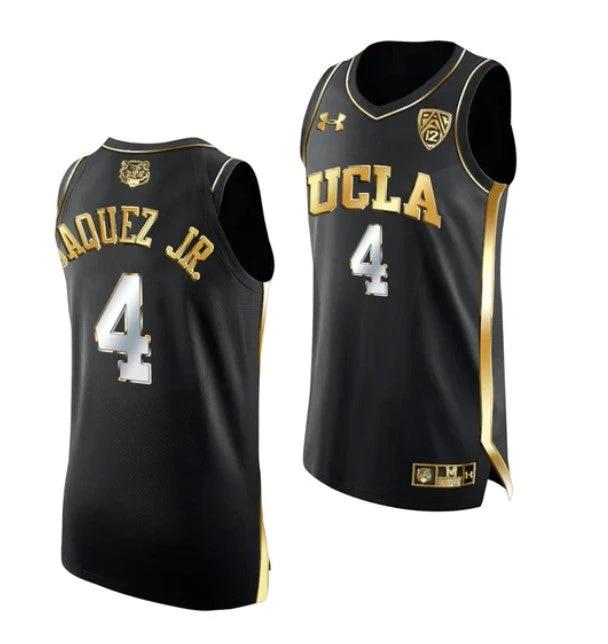 Men's #24 Jaime Jaquez Jr Jersey UCLA Bruins College Basketball Jerseys Black Golden by My store basketball
