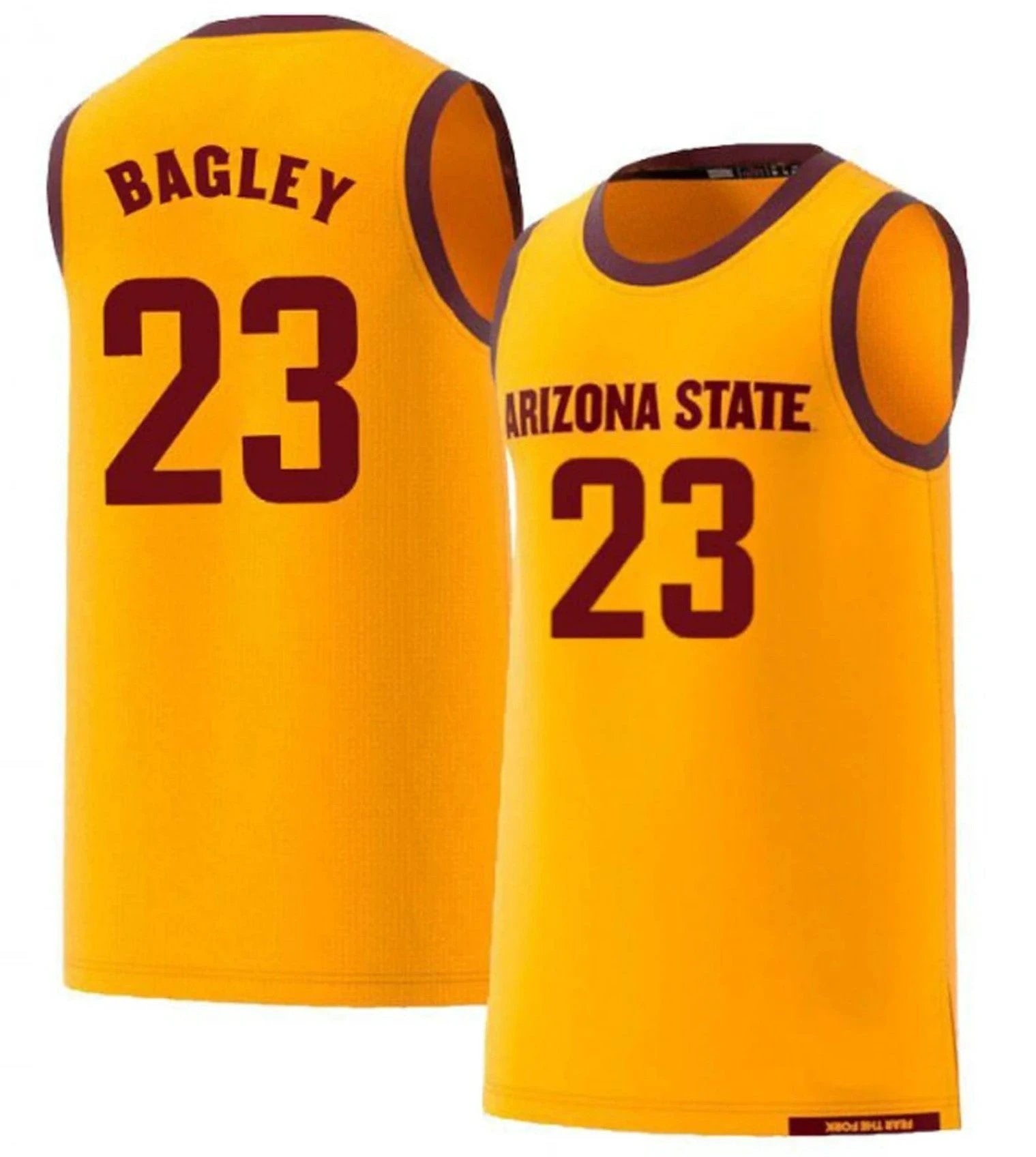Marcus Bagley Jersey Arizona State Sun Devils College Basketball #23 by My store basketball