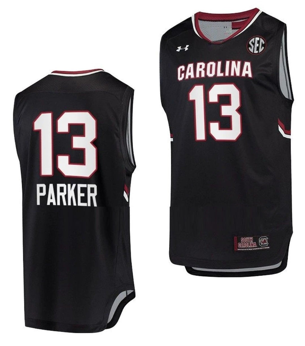 Martha Parker Jersey South Carolina Gamecocks Jersey College Basketball Black #13 by My store basketball