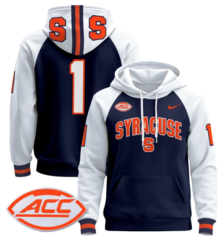 Men's The Team Hoodie #1 Syracuse Orange 2024 Pullover V2 by Hoodie Pullover