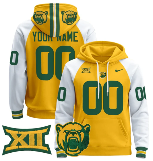 Custom Baylor Bears Hoodie 2024 Pullover Name, Number by Hoodie Pullover