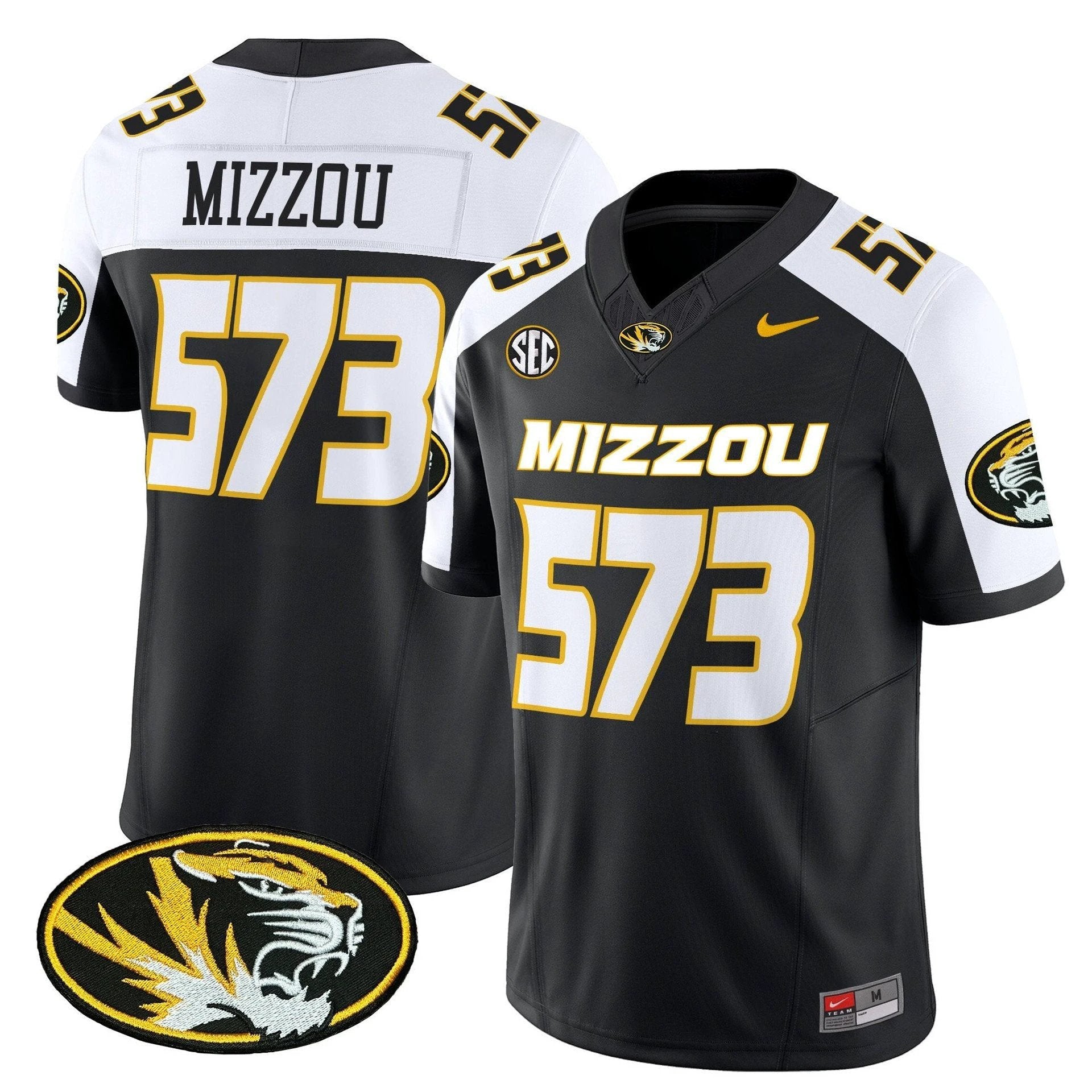 Mizzou Jersey #573 Missouri Tigers 2025 Vapor Limited Stitched Black Alter by My Store