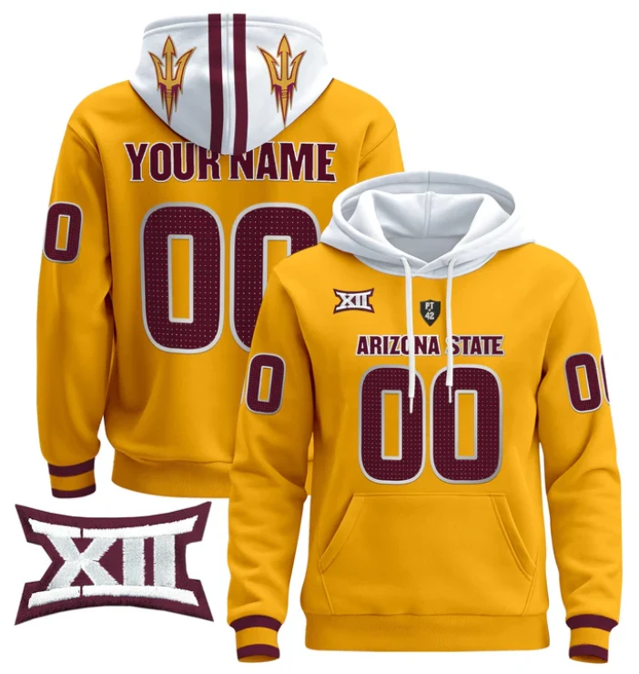Custom Arizona State Sun Devils Hoodie Pullover 2024 by Hoodie Pullover