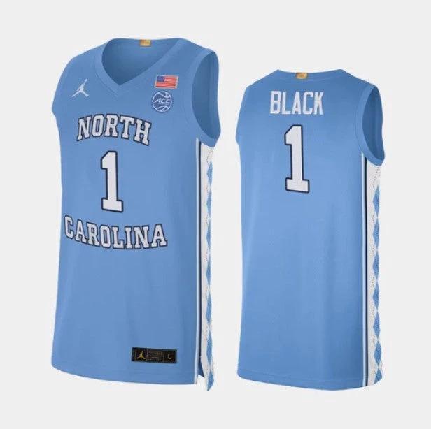 Men's #1 Leaky Black Jersey North Carolina Tar Heels College Basketball Jerseys Blue by My store basketball
