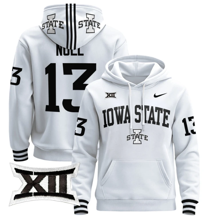 Men's Jaylin Noel Hoodie #13 Iowa State Cyclones 2024 Pullover V2 by Hoodie Pullover