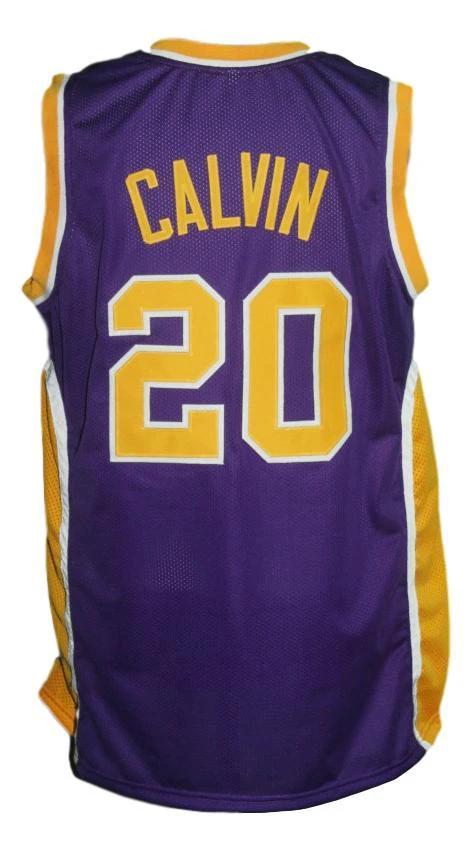 Mack Calvin Jersey #20 Denver Rockets Aba Basketball Purple by My store basketball