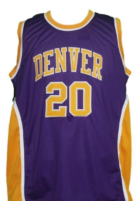 Mack Calvin Jersey #20 Denver Rockets Aba Basketball Purple by My store basketball