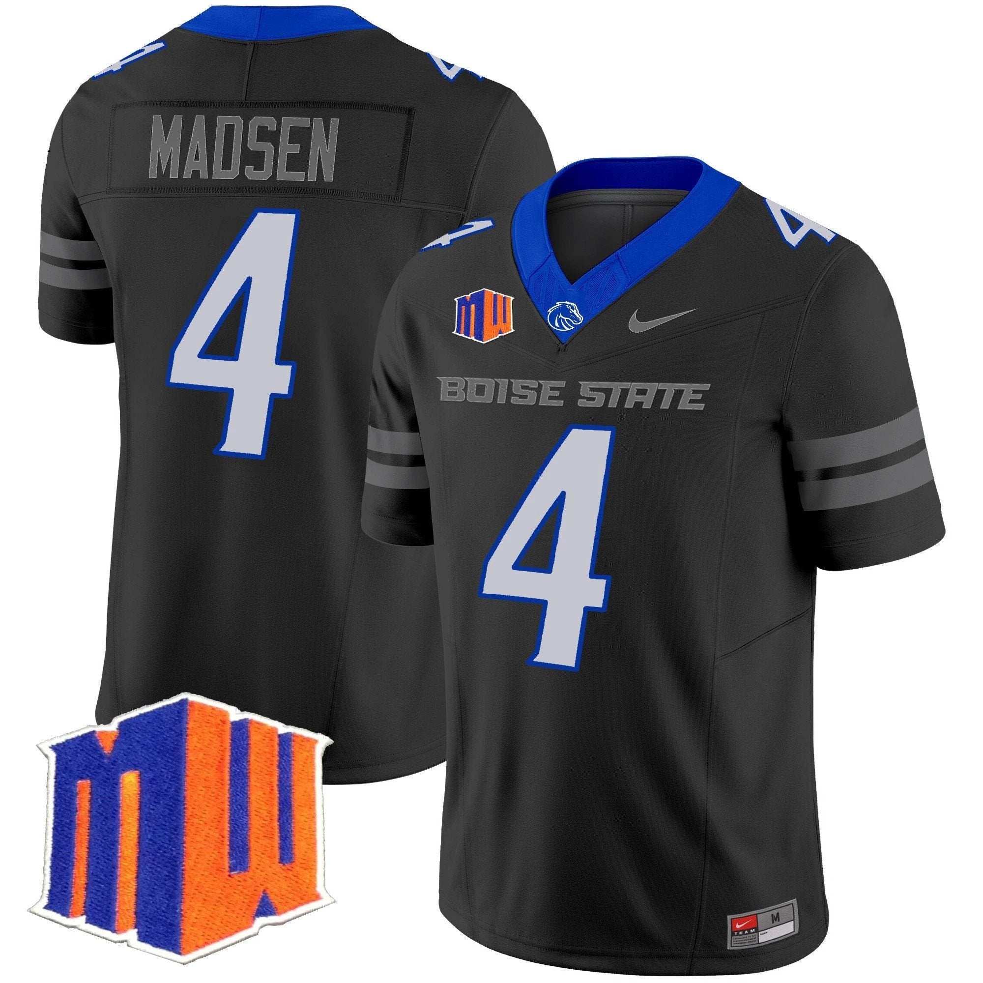 Maddux Madsen Jersey #4 Boise State Broncos 2025 Vapor Stitched Black by My Store