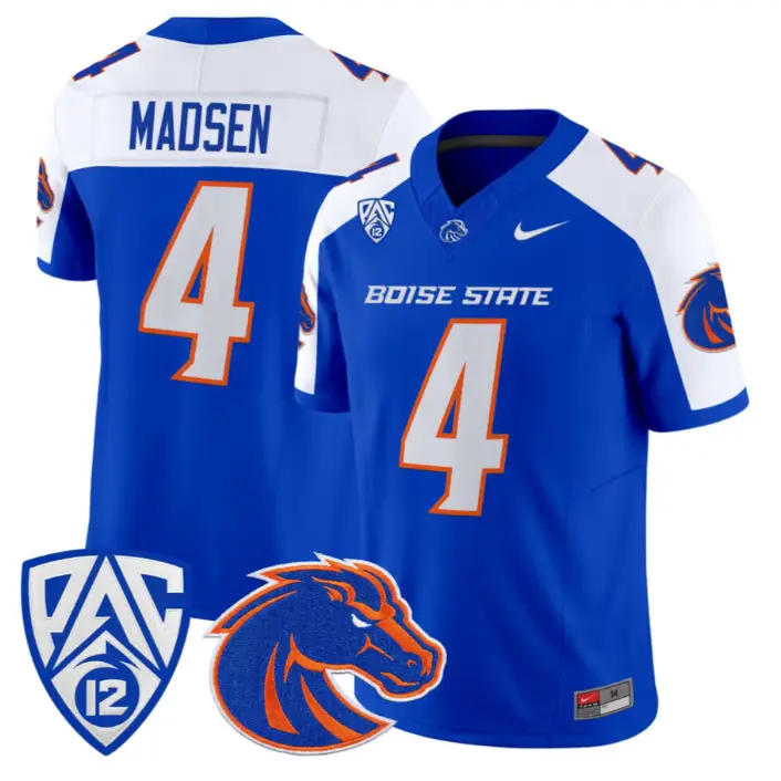 Maddux Madsen Jersey #4 Boise State Broncos 2026 Vapor Limited Stitched by My Store NCAA Football Jerseys