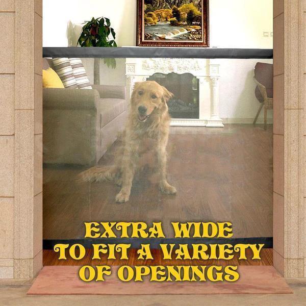 Portable Magic mesh Dog pet Gate Baby Gate by BowLift