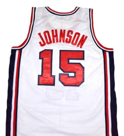 Magic Johnson Jersey #15 Team USA Basketball White by My store basketball
