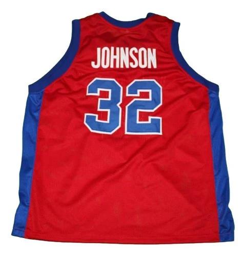 Magic Johnson Jersey #32 Vikings Basketball Red by My store basketball