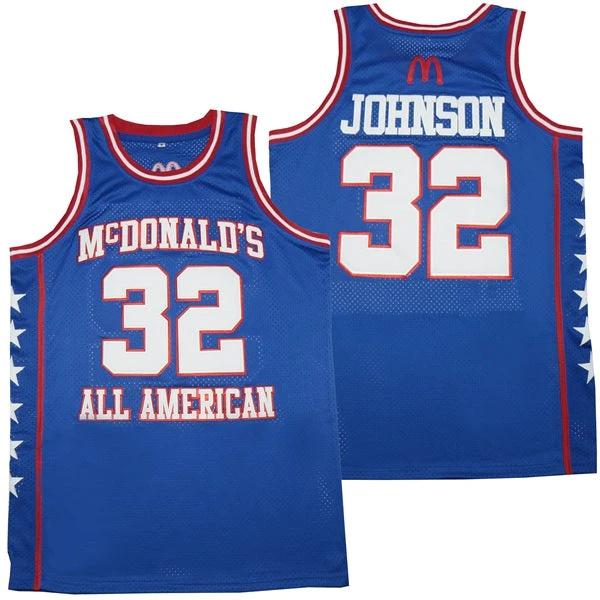 Magic Johnson #32 Mcdonalds Movie Basketball Jersey by My store basketball