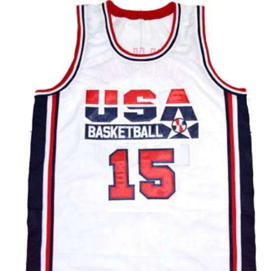 Magic Johnson Jersey #15 Team USA Basketball White by My store basketball