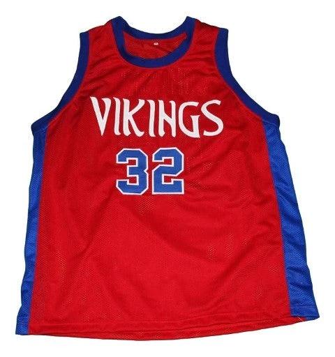 Magic Johnson Jersey #32 Vikings Basketball Red by My store basketball