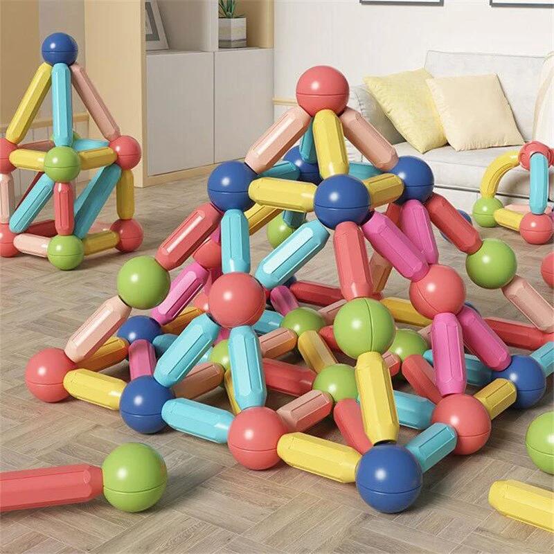 Magnet Stick Building Blocks - Multiple Fun Games Bowlift by Bowlift