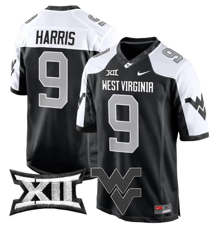 Major Harris Jersey #9 West Virginia Mountaineers Game Football Alternate by My Store