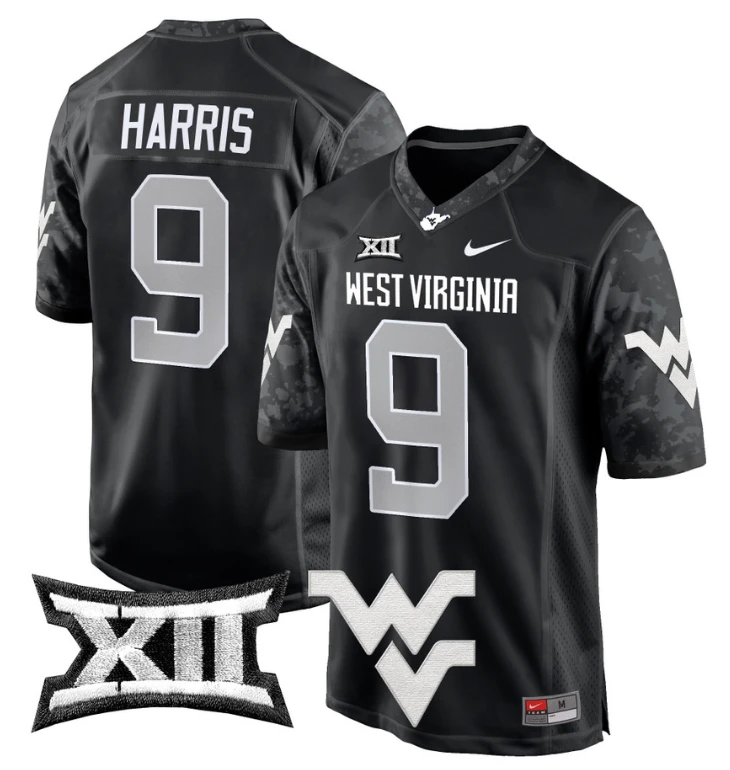 Major Harris Jersey #9 West Virginia Mountaineers Game Football Coal by My Store