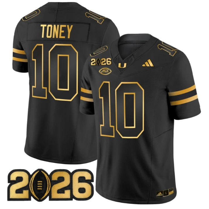 Malachi Toney Jersey #10 Miami Hurricanes 2026 CFP Final Patch Stitched by My Store NCAA Football Jerseys