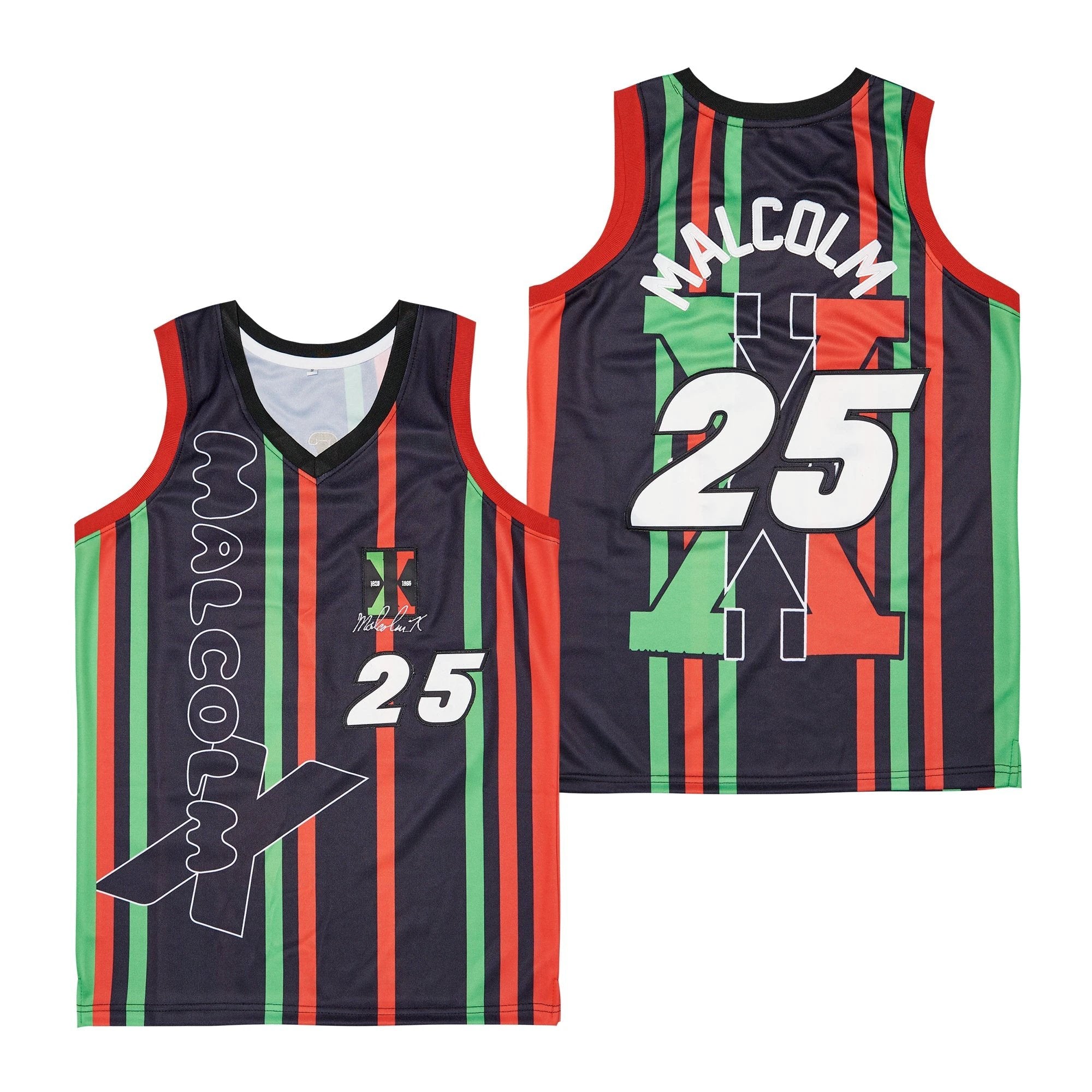 Malcolm #25 Movie Basketball Jersey Multi Color by My store basketball