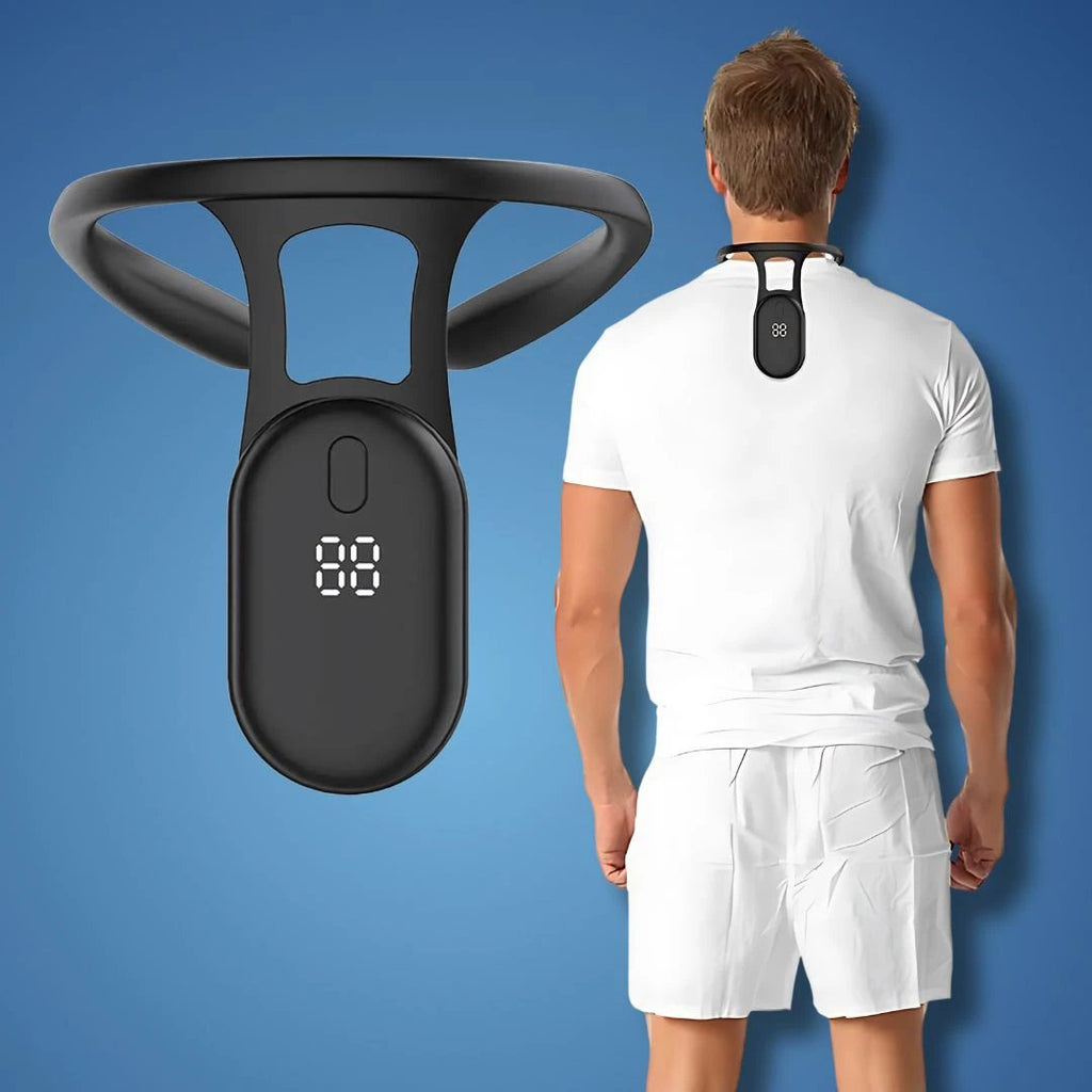 PosturePlus Neck and Back Posture Corrector | Real-Time Feedback - Neck Support and Spine Alignment Bowlift by Bowlift