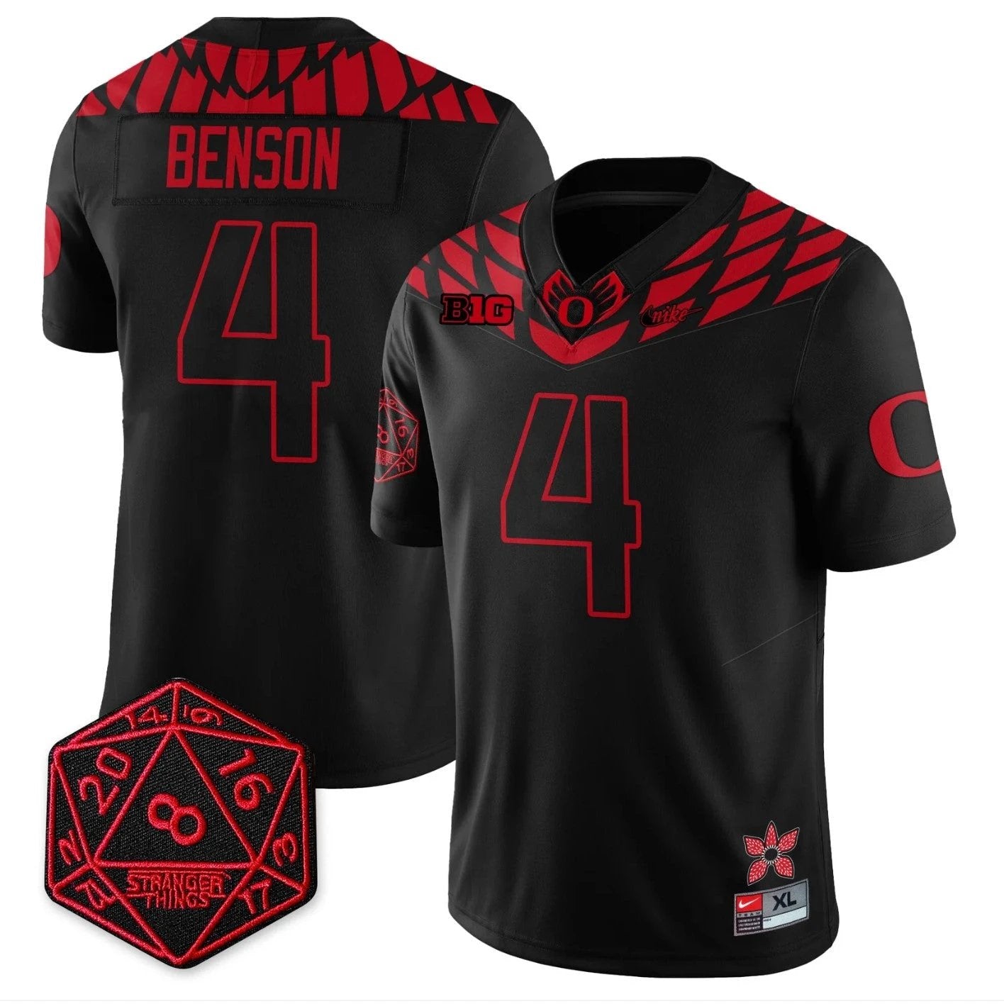 Malik Benson Jersey #4 Oregon Ducks Shoe Duck Stranger Things Vapor Stitched by My Store NCAA Football Jerseys