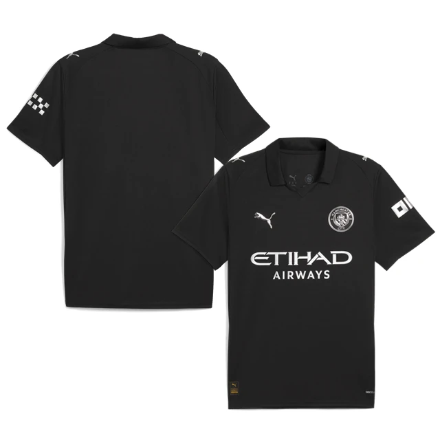 Manchester City 2025-26 Away Jersey – Black by Soccer Jersey