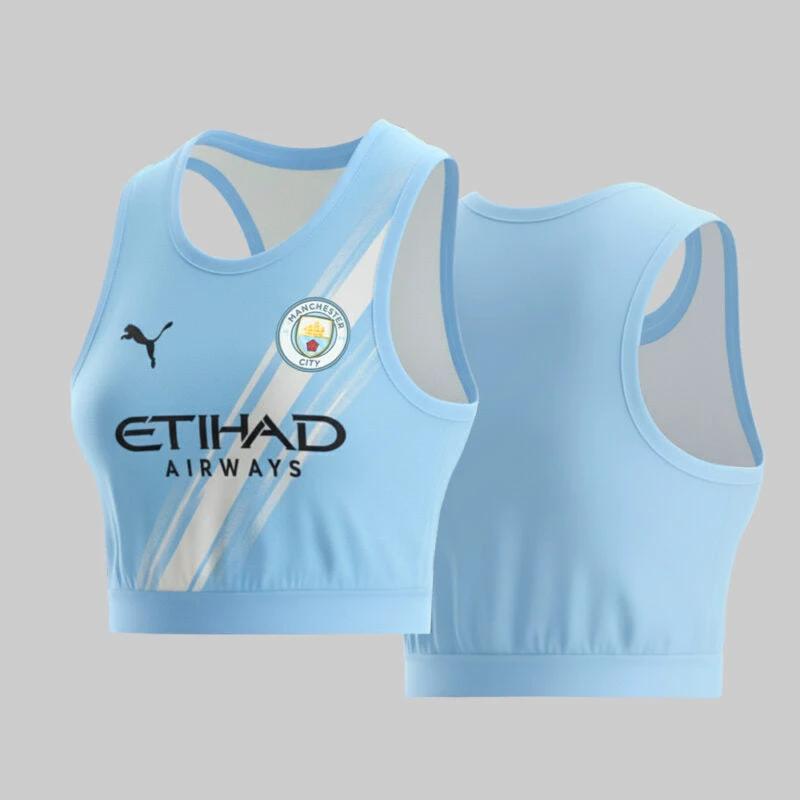 Manchester City 2025-26 Home Crop Jersey Winning Fan Style – Sky Blue by Soccer Jersey
