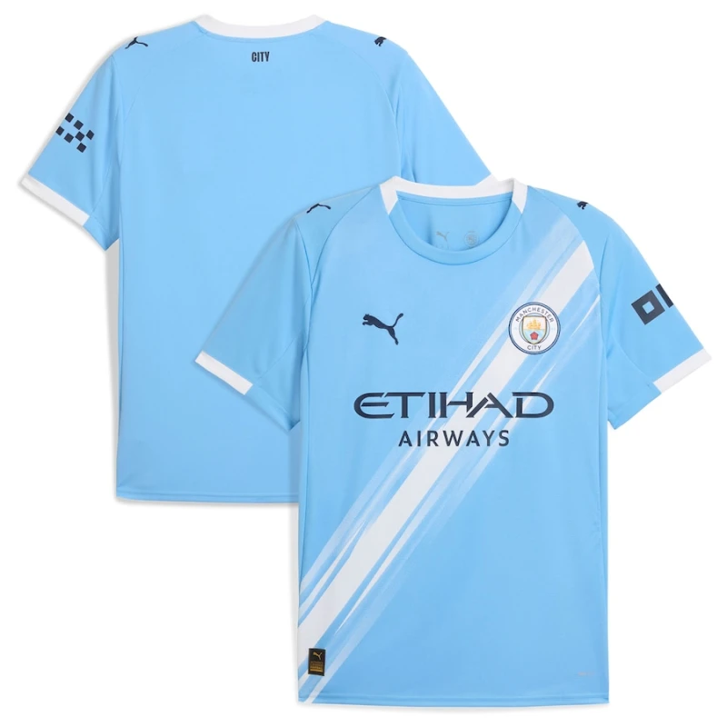 Manchester City 2025-26 Home Men Jersey – Light Blue by Soccer Jersey